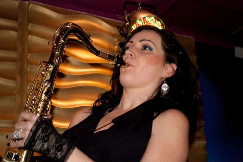female saxophone player mysore